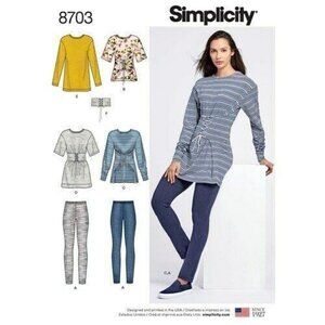 Simplicity Sewing‎ Pattern 8703 Misses Knit Legging